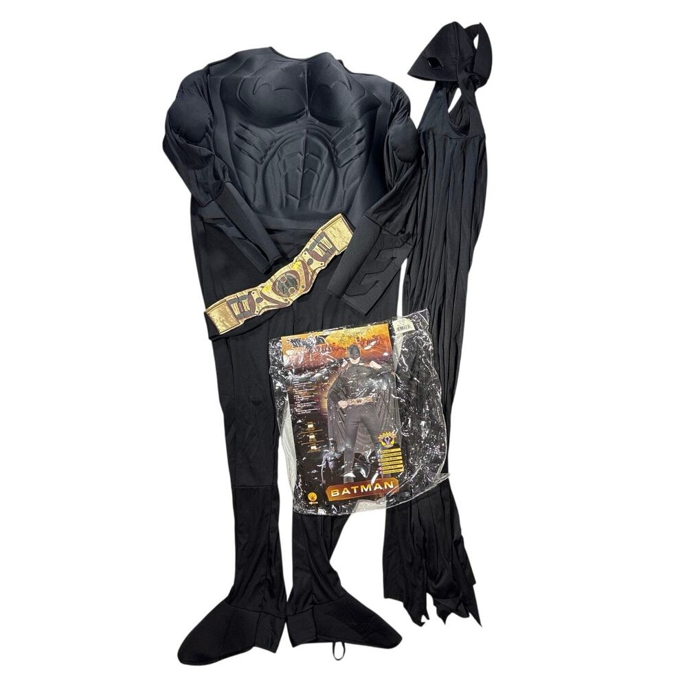 Rubies Batman Begins Muscle Chest Costume Men Large Black Dark Knight Movie